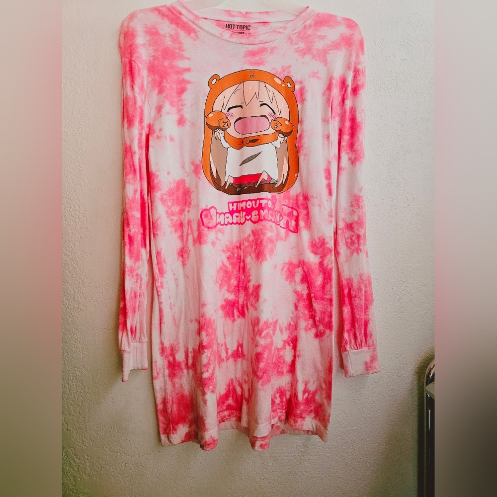 Himouto! Umaru-Chan Tie-Dye Long-Sleeve T-Shirt Dress